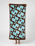 Rusty Sun Drenched Graphic Beach Towel