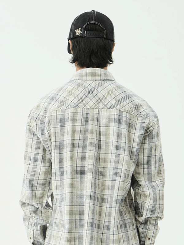 AFENDS SHELTER RECYCLED FLANNEL L/S SHIRT