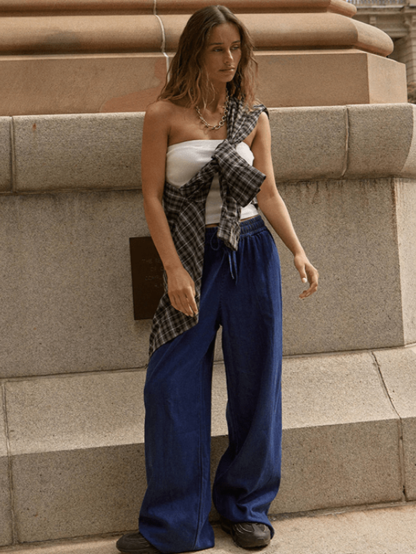 AFENDS PALMER WIDE LEG PANT