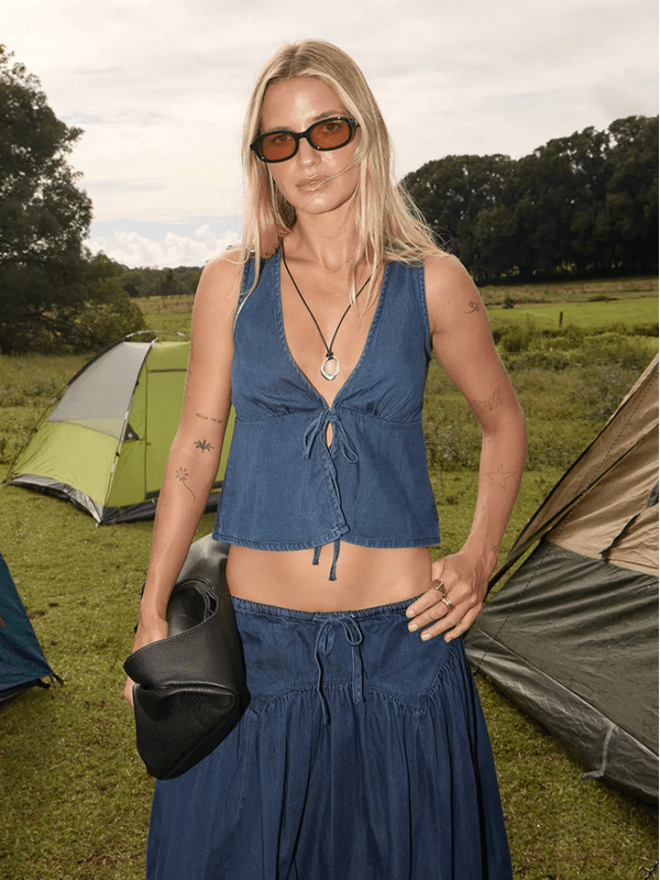 AFENDS PALMER SLEEVELESS TOP
