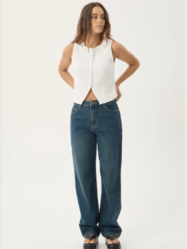 AFENDS LANA SEERSUCKER TOP