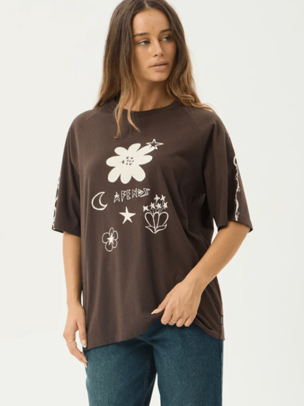 AFENDS TERRA OVERSIZED RAGLAN TEE