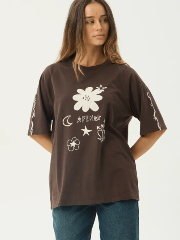AFENDS TERRA OVERSIZED RAGLAN TEE