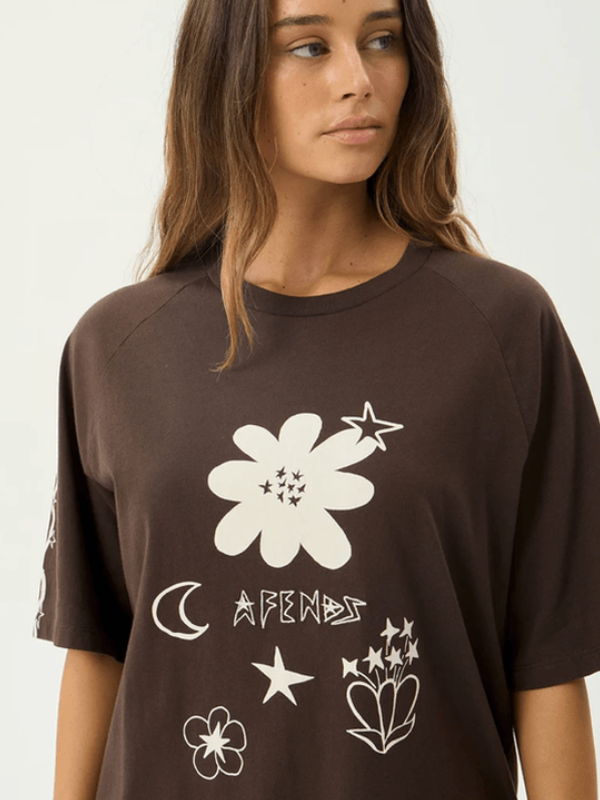 AFENDS TERRA OVERSIZED RAGLAN TEE
