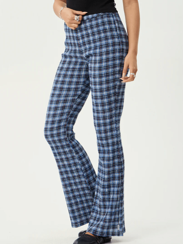 AFENDS MOUNTAINS SEERSUCKER FLARE PANT