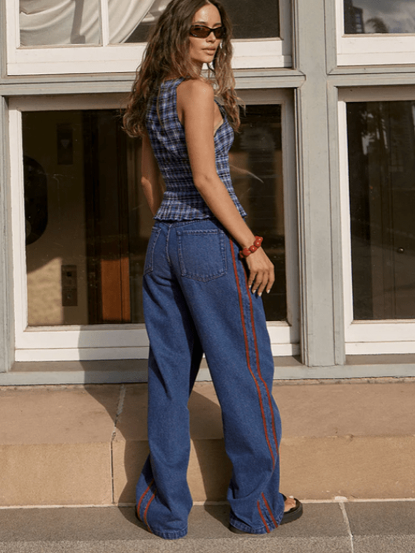AFENDS MOUNTAINS SEERSUCKER SLEEVELESS TOP