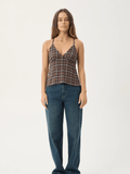 AFENDS REVERIE SEERSUCKER STRAPPY TOP