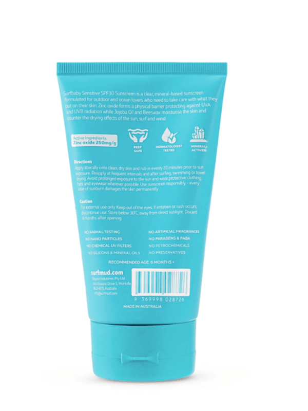 SURFMUD SURFBABY SENSITIVE SUNSCREEN SPF30