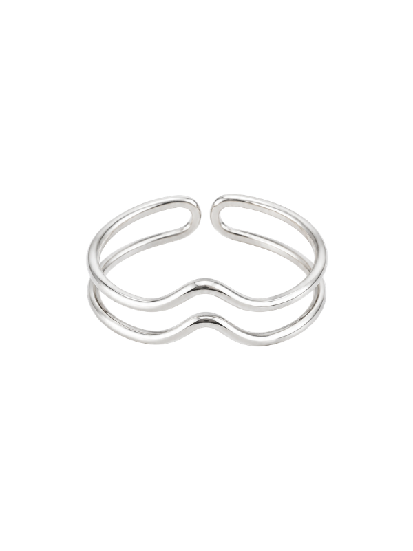 Tidal Wave Toe Ring