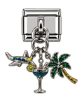 Tropical Escape Italian Bracelet Charm