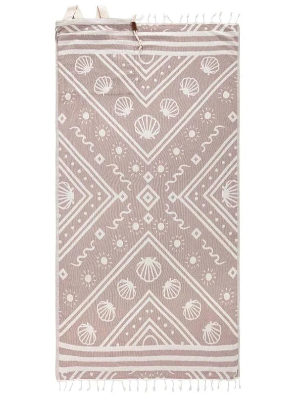SAND CLOUD SEASHELLS TOWEL BAG