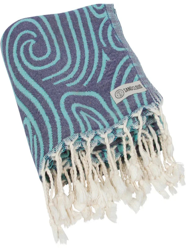 SAND CLOUD – MINT SWIRL TURTLE TOWEL