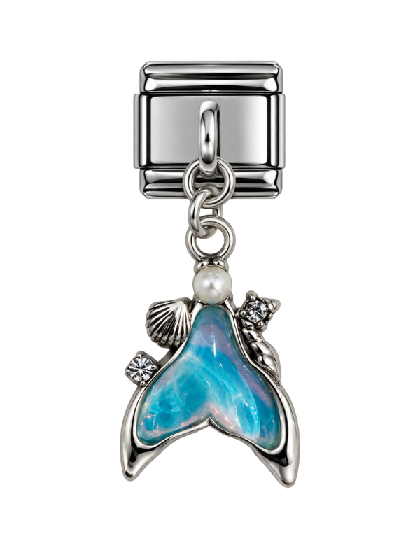 Whale Tail Italian Bracelet Charm