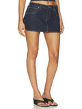 Abrand 99 Skirt Leni women's rigid denim mini skirt.