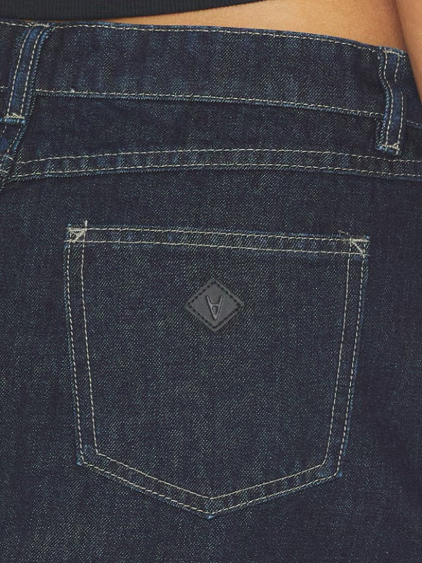 Abrand 99 Skirt Leni women's rigid denim mini skirt.