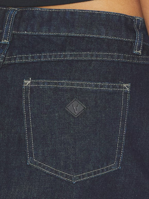 Abrand 99 Skirt Leni women's rigid denim mini skirt.