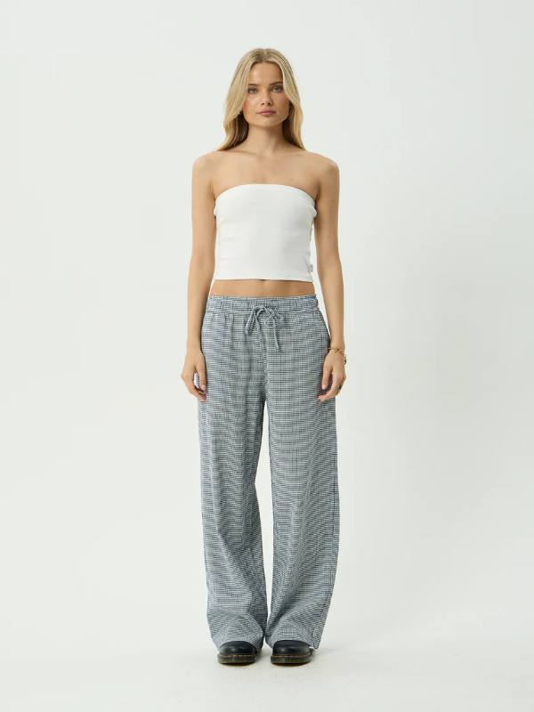 Afends Harriet women's wide leg pants with a relaxed fit for everyday wear.