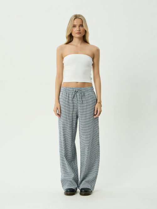 Afends Harriet women's wide leg pants with a relaxed fit for everyday wear.
