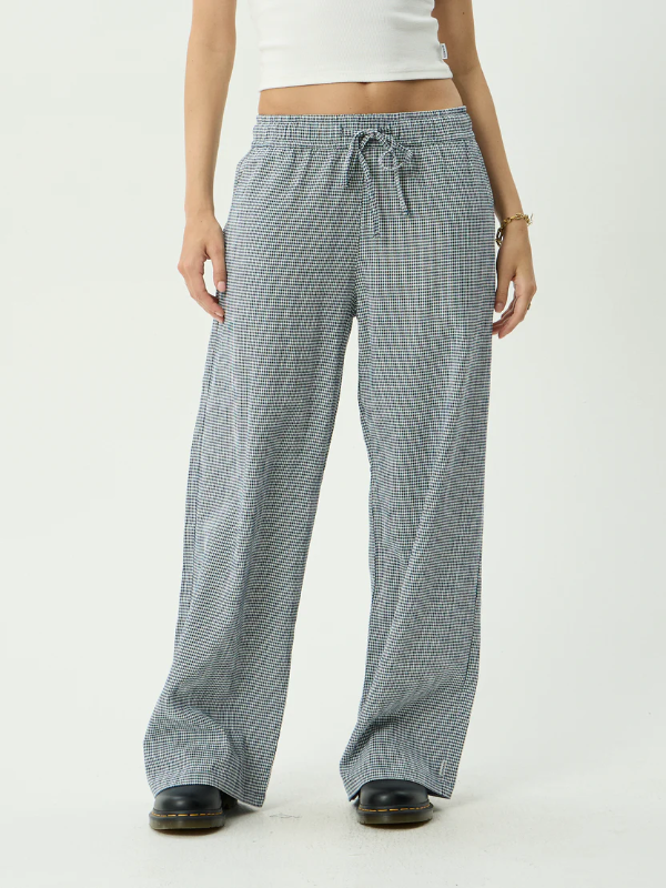 Afends Harriet women's wide leg pants with a relaxed fit for everyday wear.