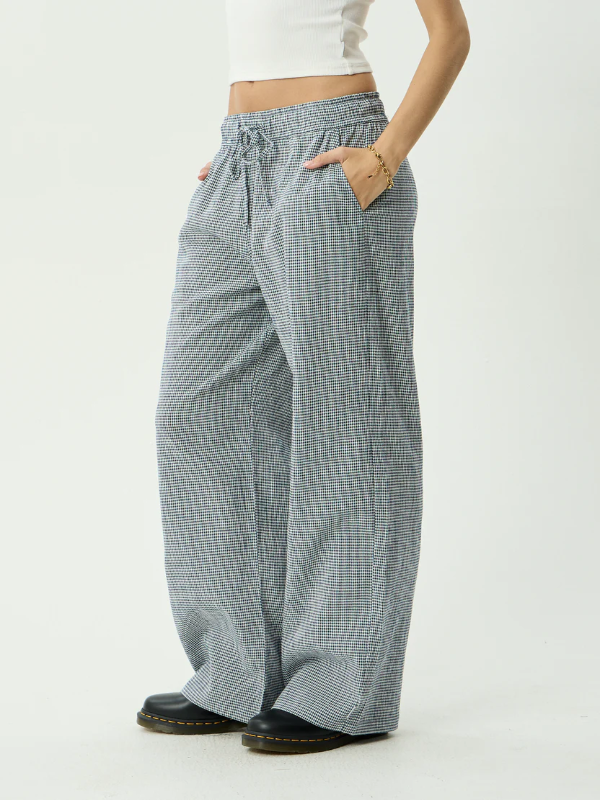 Afends Harriet women's wide leg pants with a relaxed fit for everyday wear.