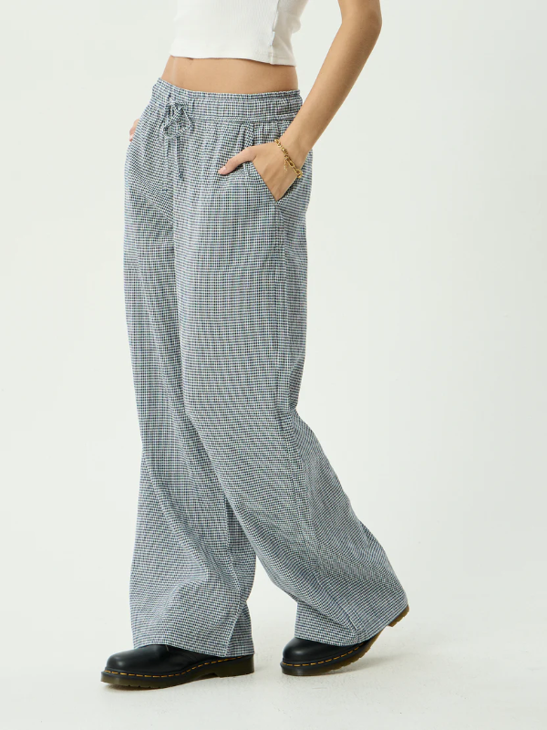 Afends Harriet women's wide leg pants with a relaxed fit for everyday wear.