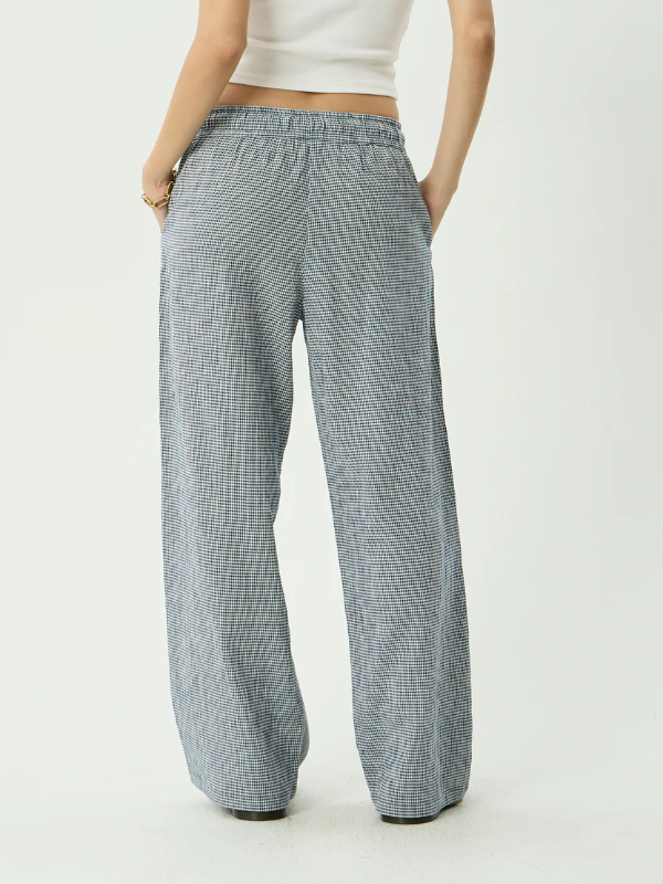Afends Harriet women's wide leg pants with a relaxed fit for everyday wear.