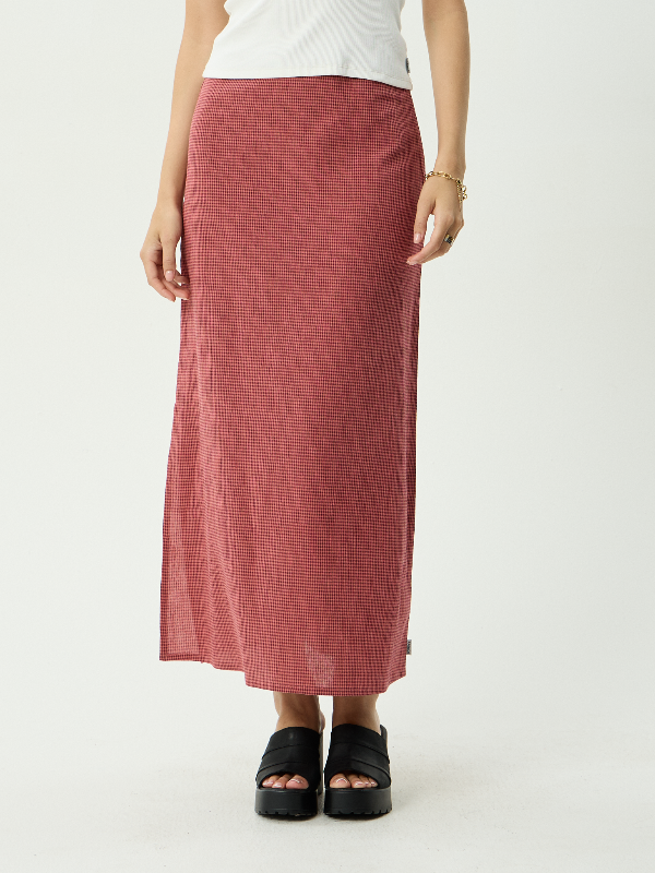 Afends Kali women's maxi skirt with a relaxed fit for everyday wear.
