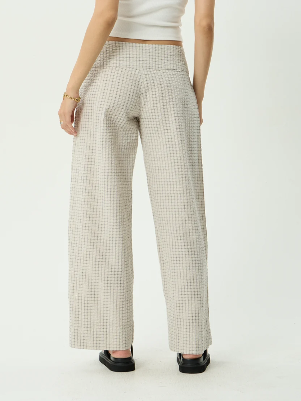 Afends Sofia Reverb women's organic wide leg pants with a relaxed fit and everyday style.