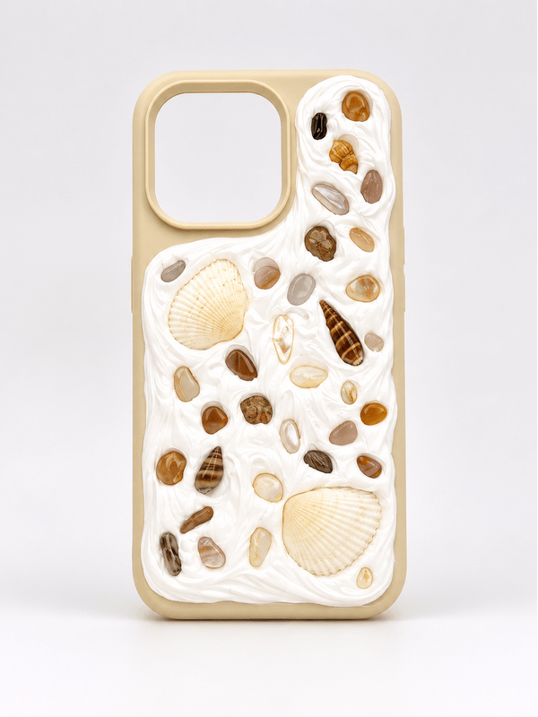 COASTAL HANDMADE SHELL IPHONE  CASE 14 PRO