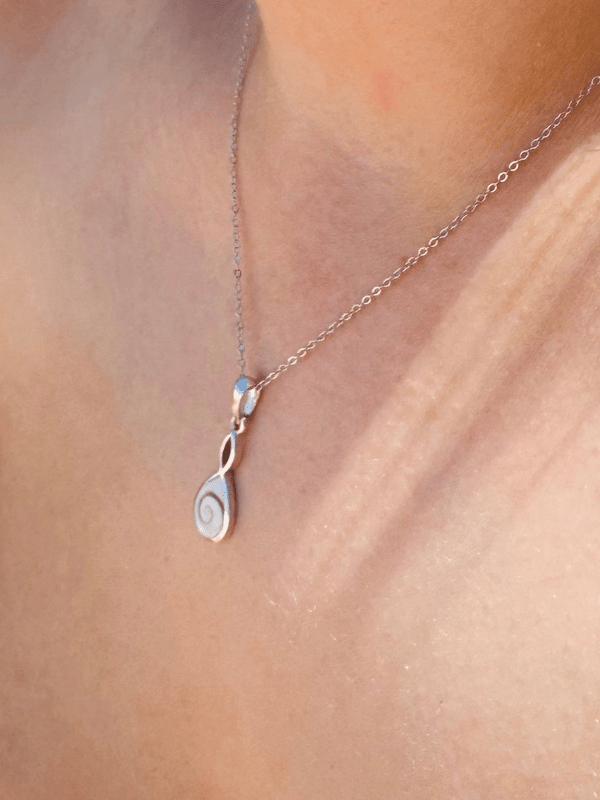 SHIVA TEARDROP SILVER NECKLACE