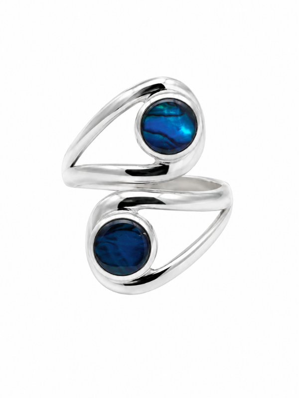 Blue Paua Abalone Ocean Ring