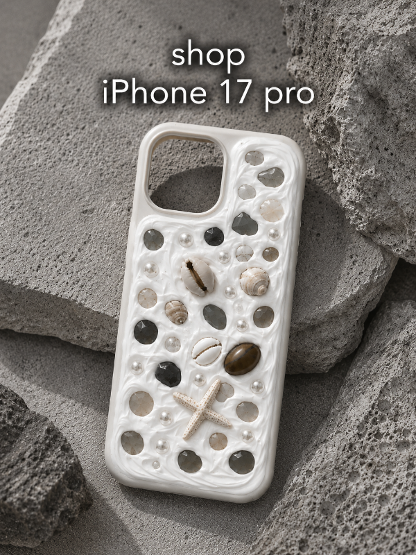 COASTAL HANDMADE SHELL IPHONE 17 PRO PHONE CASE