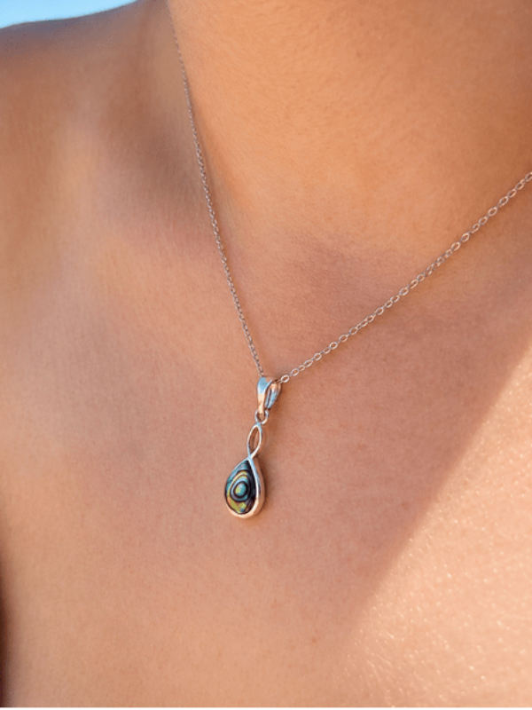 ABALONE MUSE SILVER NECKLACE