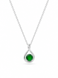 Sol Glow Verde Silver Necklace