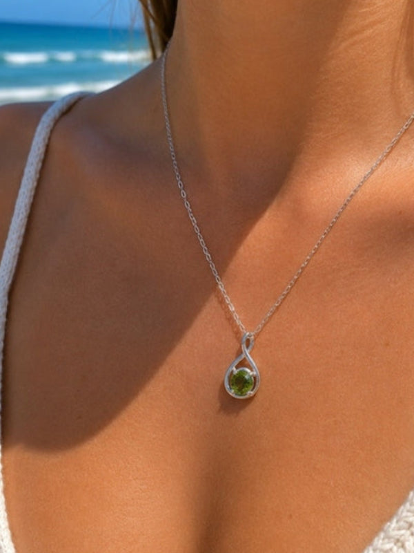 SOL GLOW PALE VERDE NECKLACE