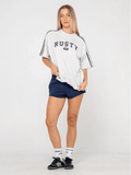 RUSTY ALL SAINT COLLEGIATE OG OVERSIZED TEE
