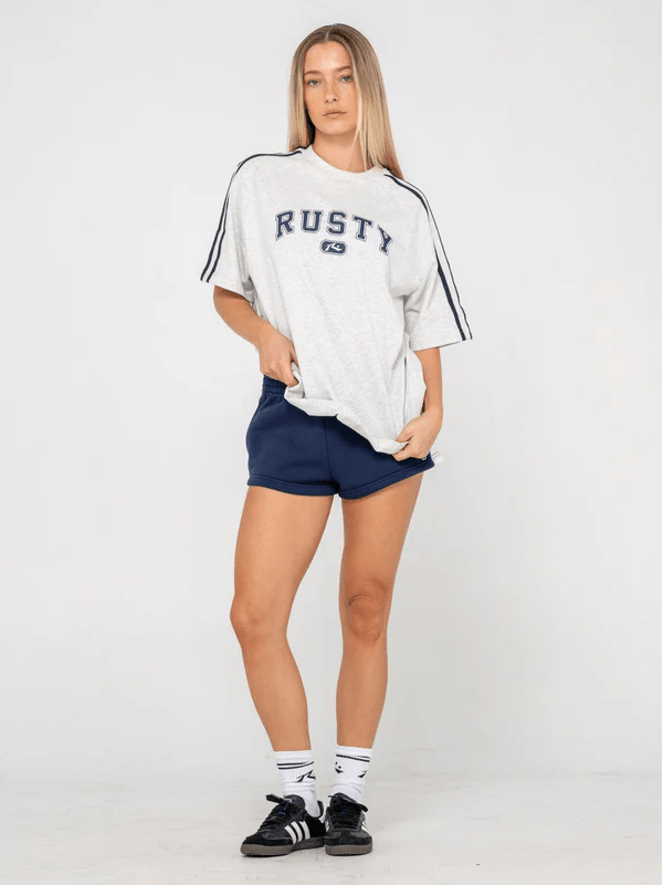 RUSTY ALL SAINT COLLEGIATE OG OVERSIZED TEE