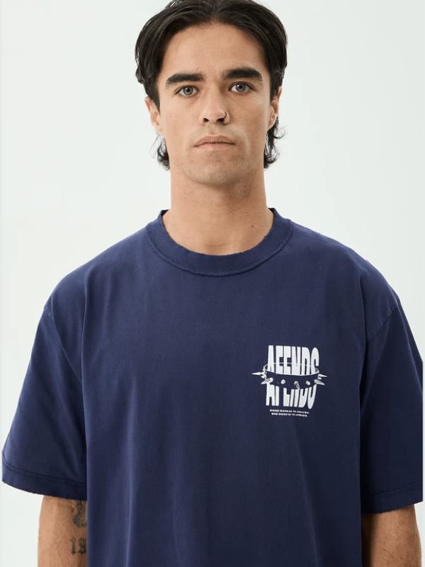 AFENDS BAD DOG RECYCLED HEAVY WEIGHT TEE
