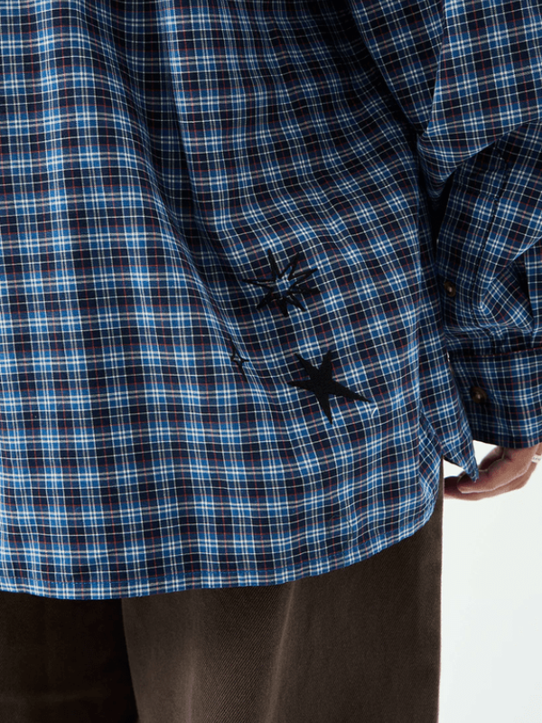 AFENDS MOUNTAINS OVERSIZED LONG SLEEVE SHIRT