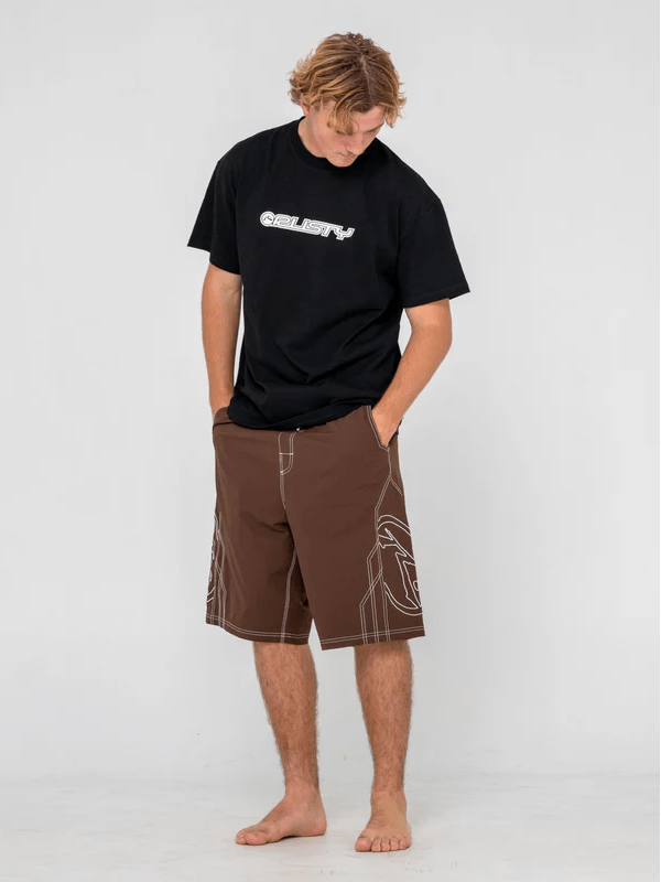 RUSTY TOMBSTONES HYBRID WAIST BOARDSHORT