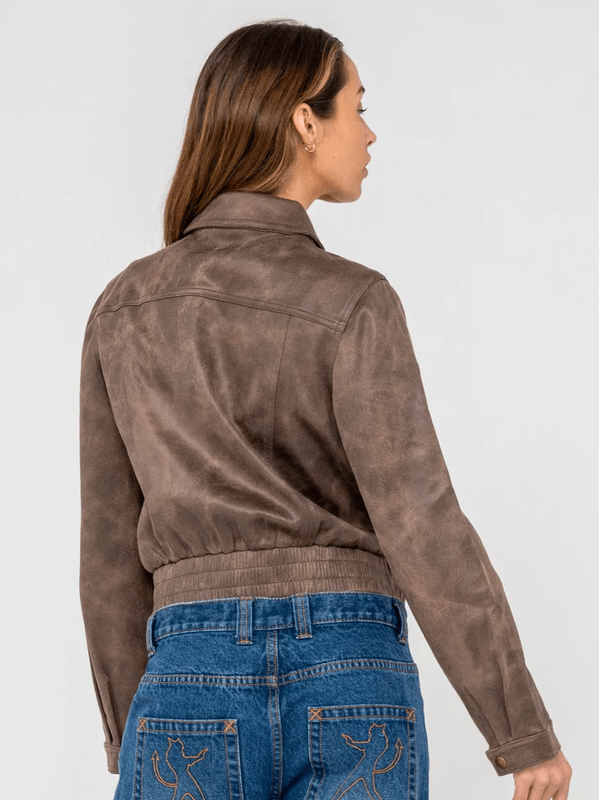 RUSTY ALLY-WAY FAUX LEATHER JACKET