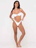 RUSTY SANDALWOOD BALCONETTE BIKINI TOP