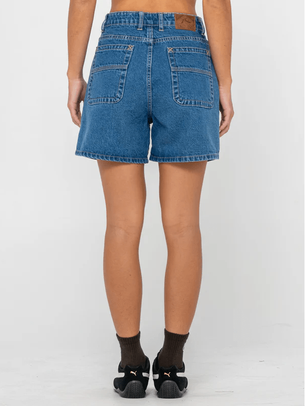 RUSTY CYPRUS HIGH WAISTED DENIM SHORT