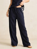 RHYTHM CONTRAST LINEN TRACK PANT