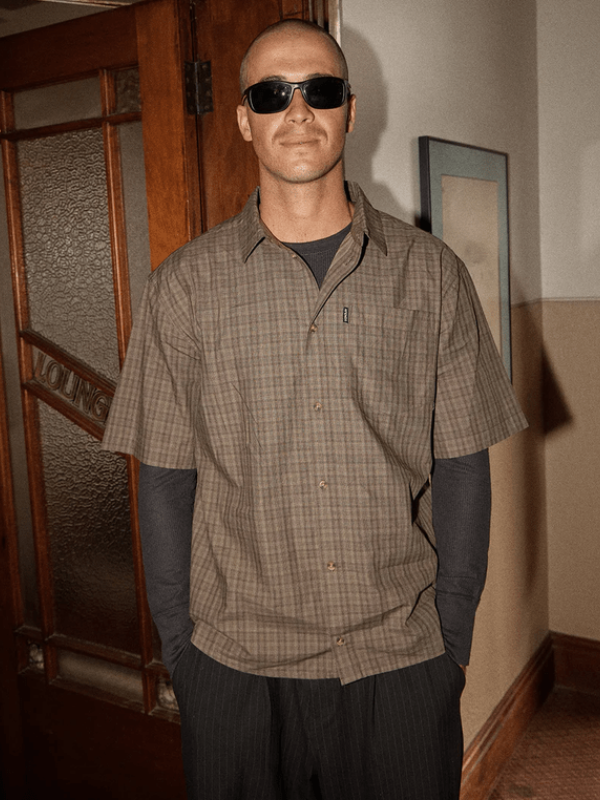 AFENDS SHADOW SHORT SLEEVE SHIRT