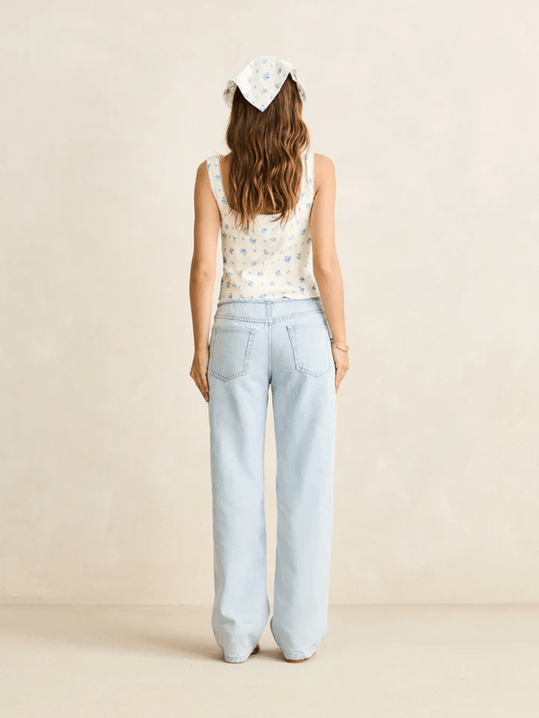 RHYTHM DAHLIA BUTTON DOWN TOP