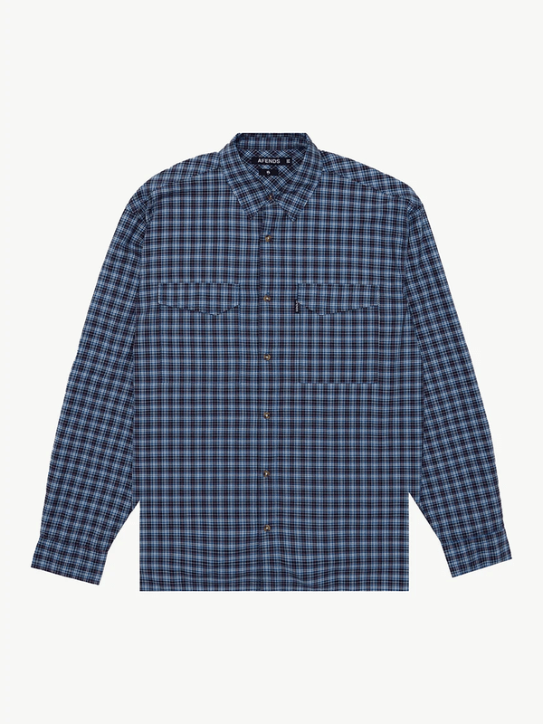 AFENDS MOUNTAINS OVERSIZED LONG SLEEVE SHIRT