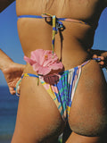 POOLSIDE PARADISO LAHAINA STRING TIE BIKINI BOTTOM
