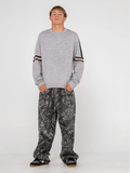 RUSTY MORITZ 2.0 GRAFFITI R CREW KNIT SWEATER