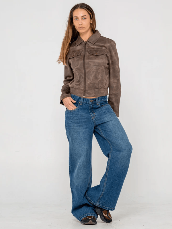 RUSTY ALLY-WAY FAUX LEATHER JACKET